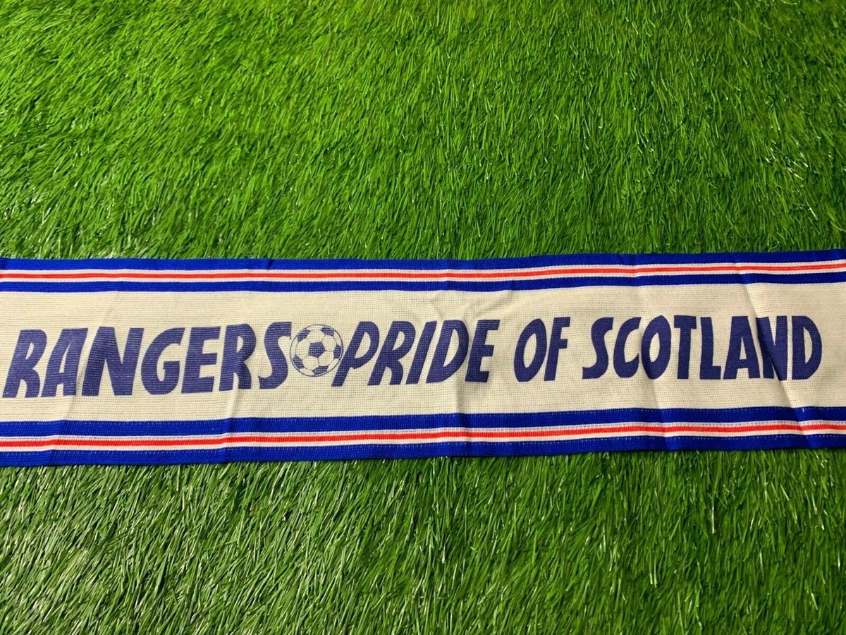 Écharpe Supporter Rangers FC Vintage Années 80 - Bleu Blanc Rouge - Écosse