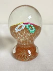 Vintage Murano Millefiori Pedestal Art Glass Paperweight