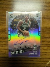 2021-22 Donruss Optic DAVID DUKE JR RC #SS-DDJ Signature Series Prizm Nets