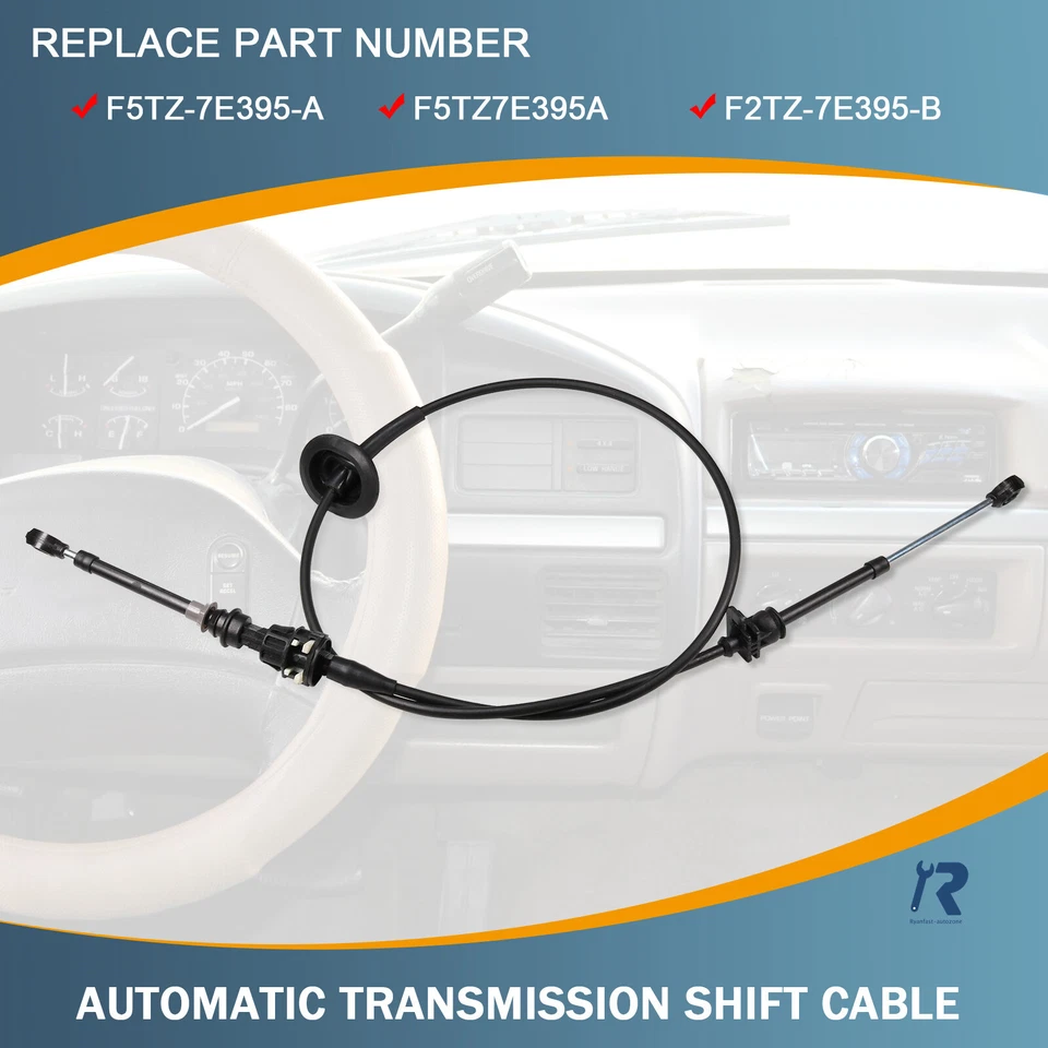 Cabo de câmbio de transmissão automática para Ford F150 250 350 92-96 Bronco 92-97 - Imagem 4 de 4