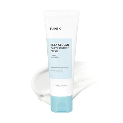 Moisturizer Cream Beta Glucan Daily Hydration 2.02 fl oz IUNIK Lightweight Vegan