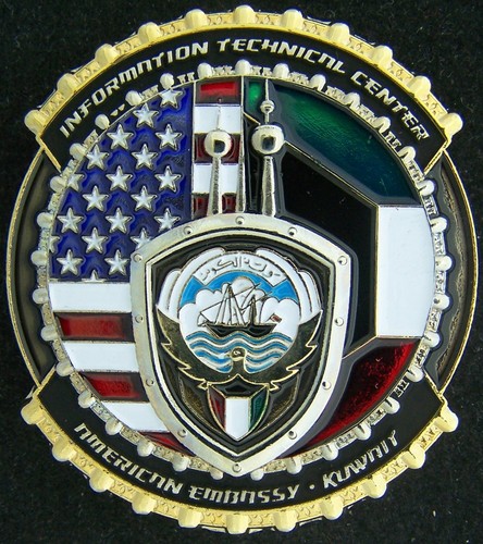 US Embassy Kuwait Information Technical Center Challenge Coin