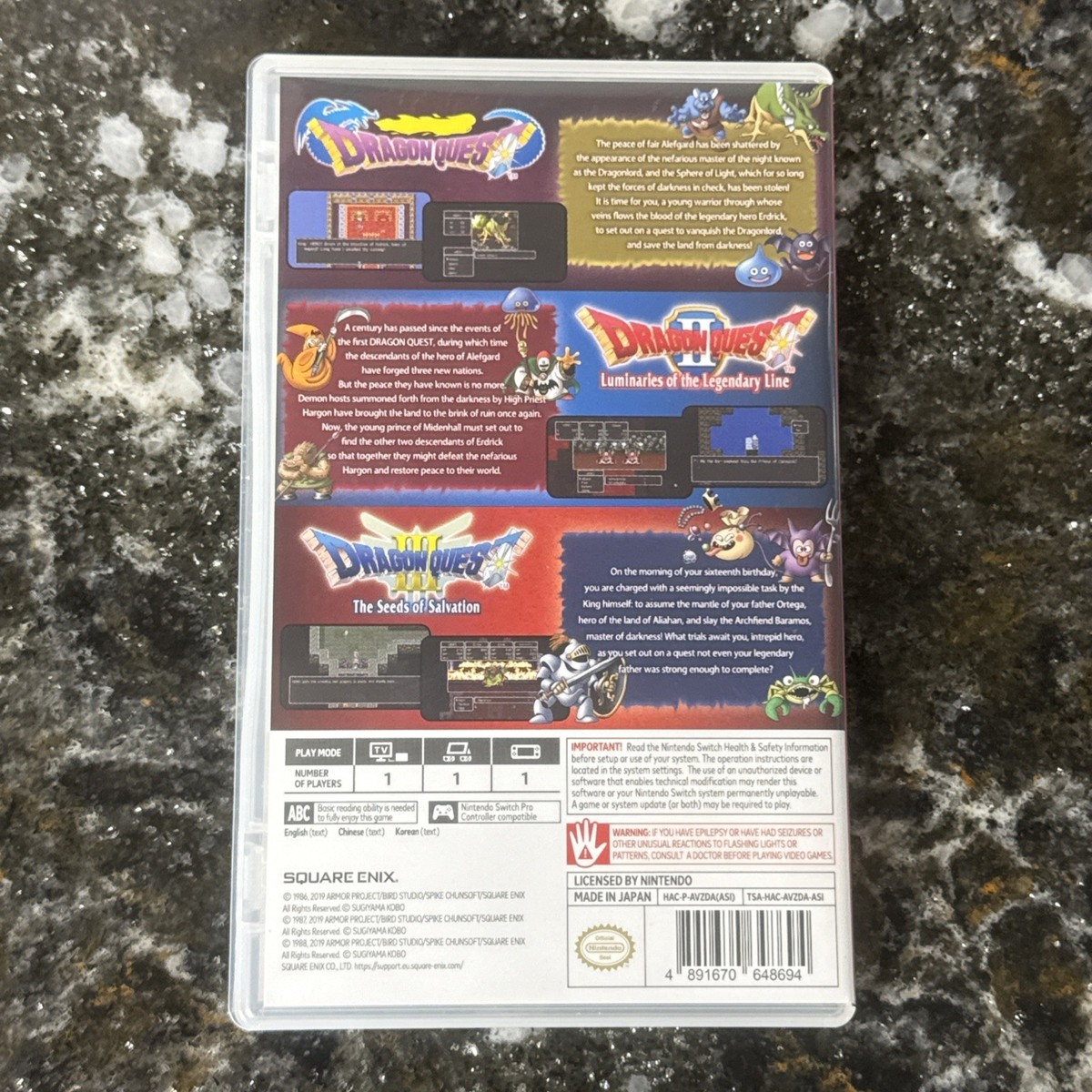 Dragon Quest Collection (1, 2, 3) (Nintendo Switch, 2019) Square