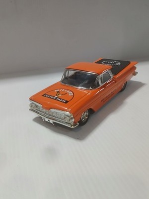 1/32 ERTL BANK, 1959 Orange CHEVY EL CAMINO, Miller Custom  Parts Working Bank 