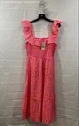 Vineyard Vines Women's Tortola Smocked Midi Dress Pink Orange NWT Sz S
