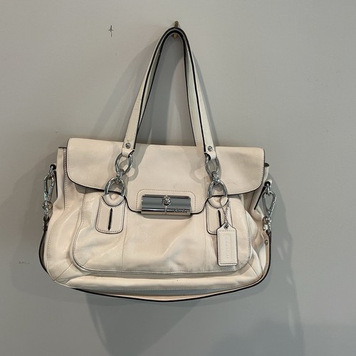 Coach Kristin Leather Satchel Ivory Cream (original)