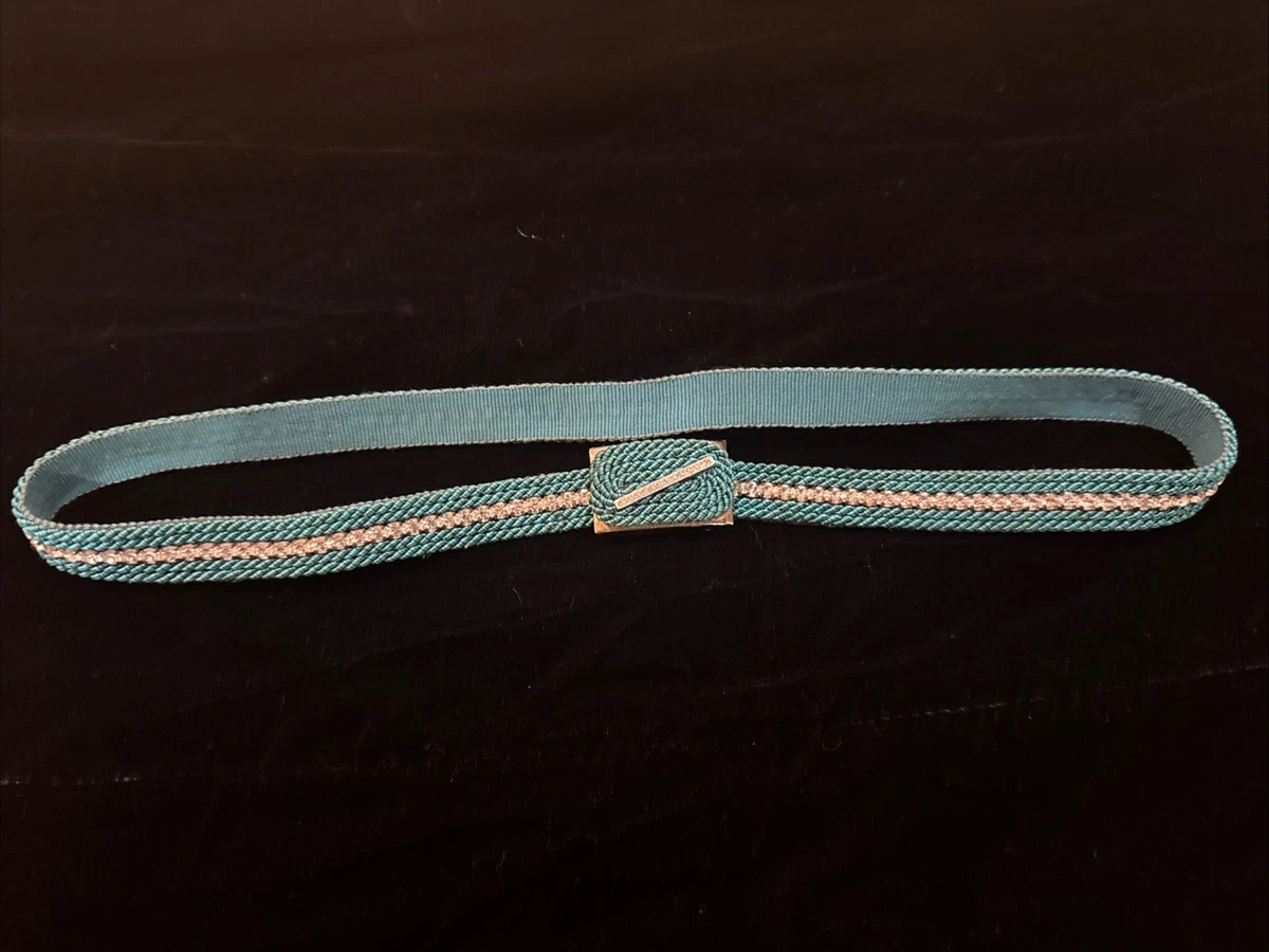Vintage Rope Belt Mint Green Color With Rhinestones 27” | eBay
