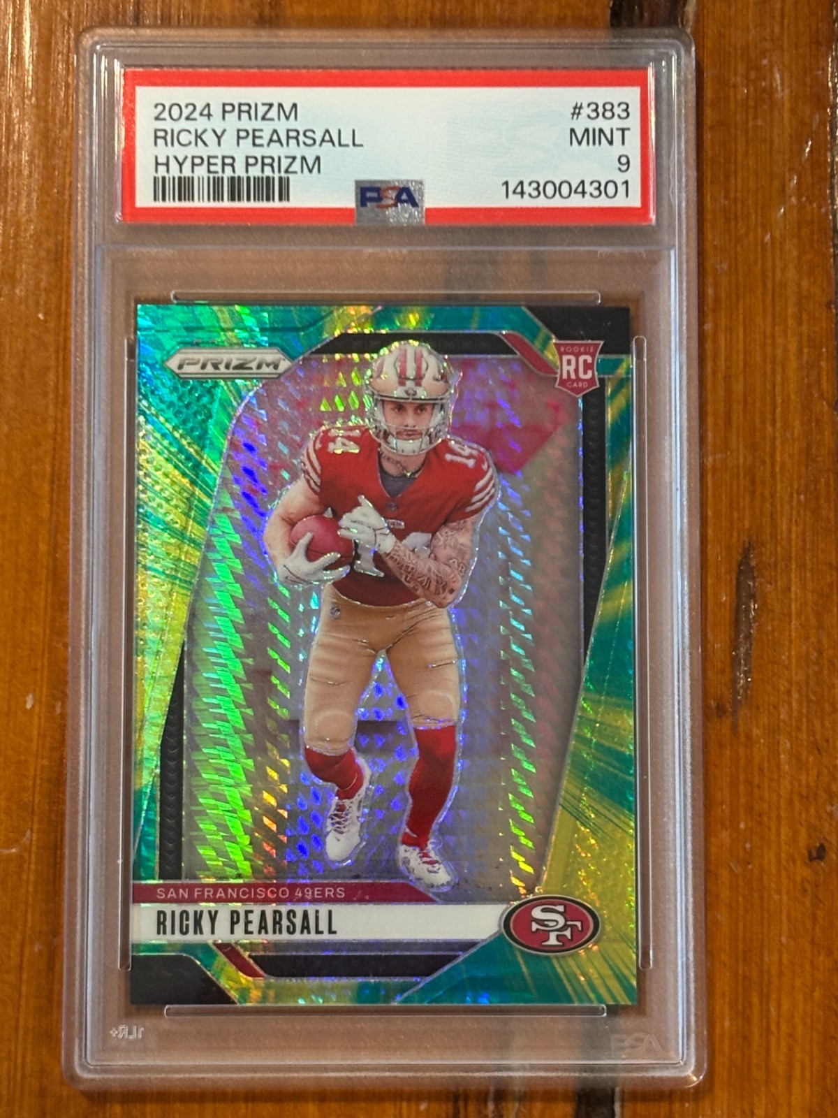 2024 Prizm #383 Ricky Pearsall Rookie Hyper Prism 118/180
