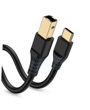 Printer Cable 10ft, Scanner USB C to USB B Cable for Epson, 10FT USB-C to USB-B