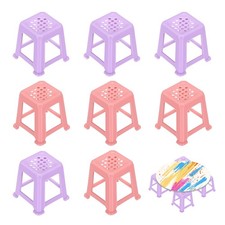 8Pcs Mini Canvas Stands for Painting, Small Canvas Stands, Purple/Pink