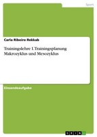 Trainingslehre I. Trainingsplanung Makrozyklus Und Mesozyklus Carla Ribeiro Rekk