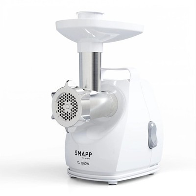 SMAPP 490.8 weißer Fleischwolf 2200 W mit Griff