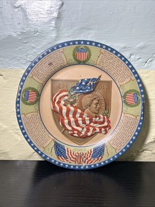 Antique Francis Scott Key Flag CD Kenny Coffee Tea Advertising Tin Litho Plate