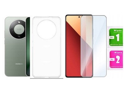 FÜR HONOR X70 - Hülle Back Case Handy Cover Etui Tasche CLEAR + 9H Folienglas