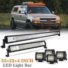 For 99-06 Chevy Silveradogmc Sierra Roof Driving 52 Led Light Bar224 Pods