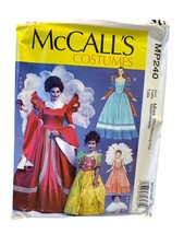 McCall's MP240 Costumes Dresses Misses S-XL Historical Fantasy
