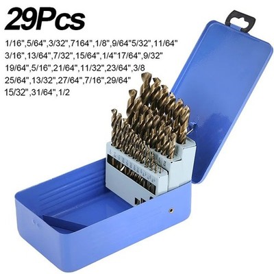Cobalt Jobber Twist Drill Bit Sets For Drilling Stainless Steels & Hard Metals