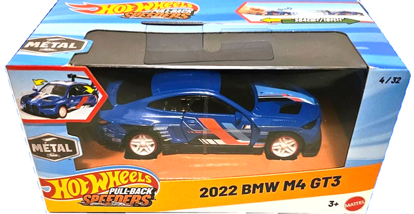Hot Wheels Pull-Back Speeders - 1:43 - 2022 Bmw M4 GT3 - 2026 - JKP98-image
