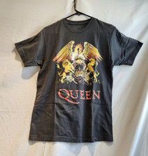 Queen Official Merch Black T-Shirt Band Music Graphic Tee Mens SZ Medium cotton