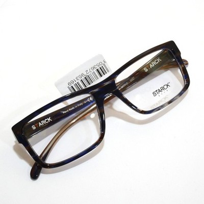 STARCK EYES SH3046 0007 Eyeglass Frame Blue/Brown NEW