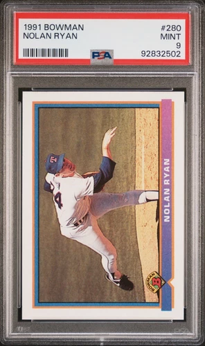 1991 Bowman Nolan Ryan #280 PSA 9 Mint HOF Texas Rangers