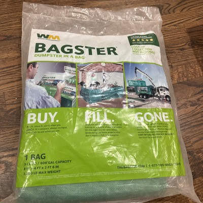 WM Bagster 3CUYD 8 x 4 x 2.5 ft. Dumpster In Bag
