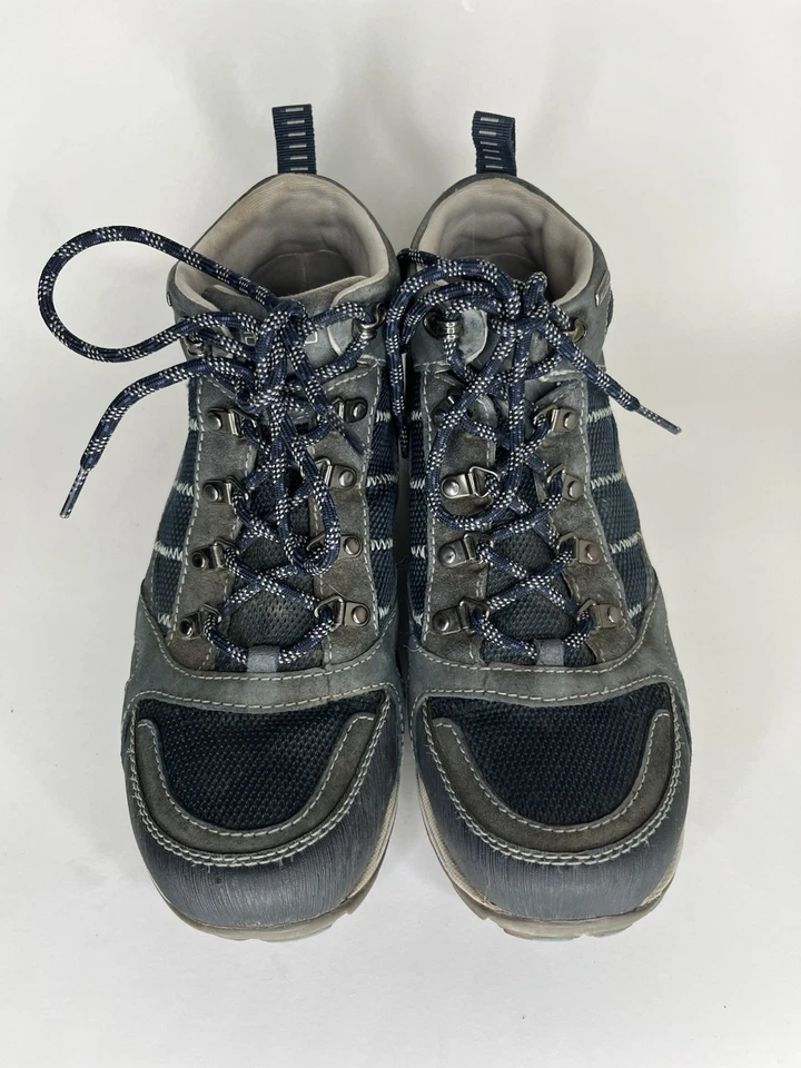 Botines Dansko para mujer talla 39 EE. UU. 8 cuero azul antideslizantes con cordones Foto 4 de 4