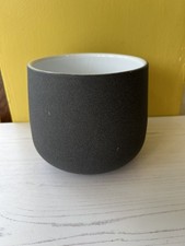 Minimalist Matte Black Ceramic Plant Pot Cover Indoor Planter Succulent Modern