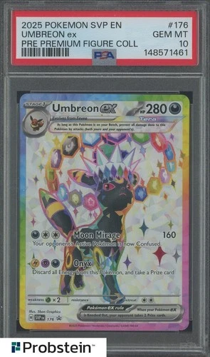 2025 Pokemon SVP EN #176 Umbreon ex Premium Figure Collection PRE PSA 10