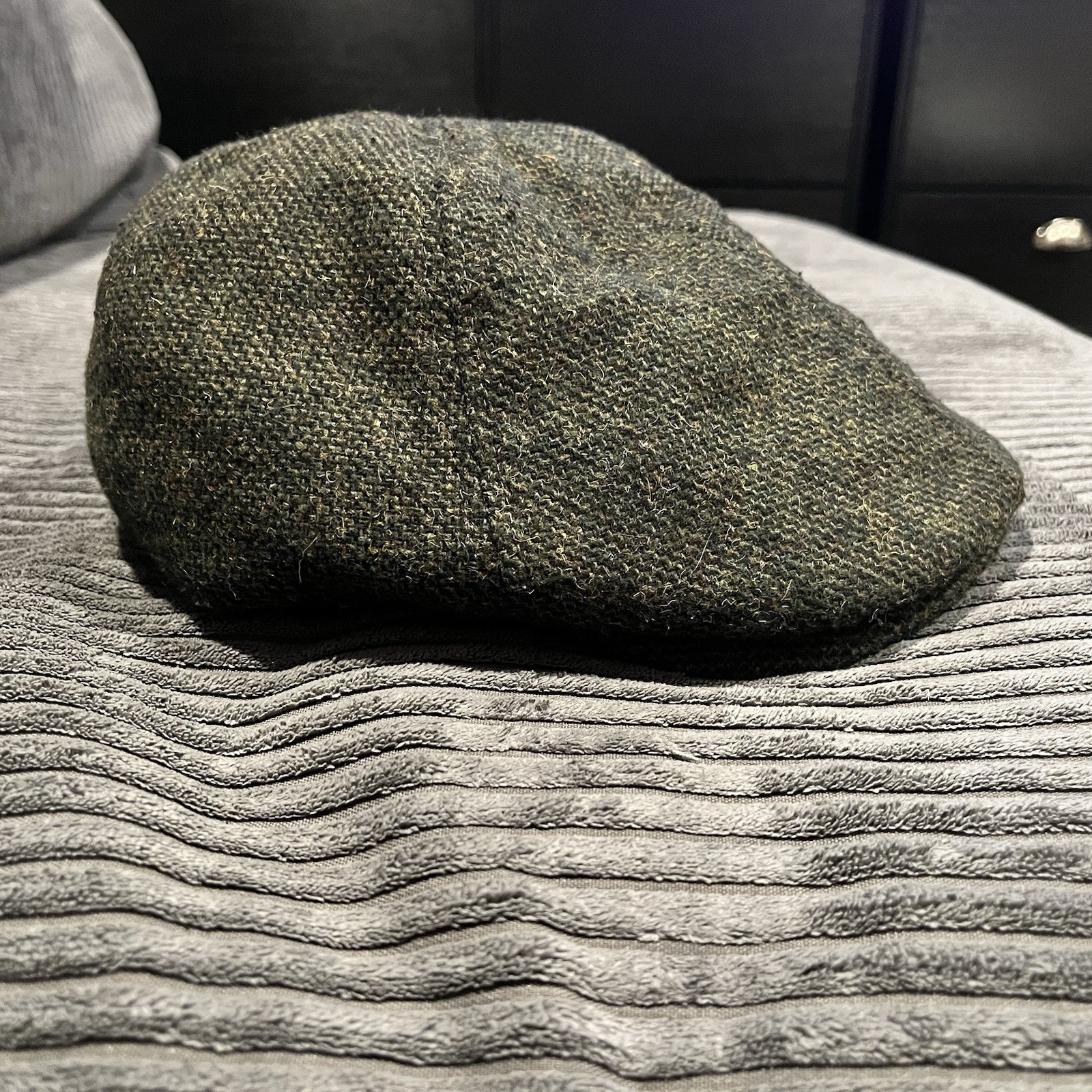 Heritage Traditions Gray Wool Patchwork Newsboy F… - image 1