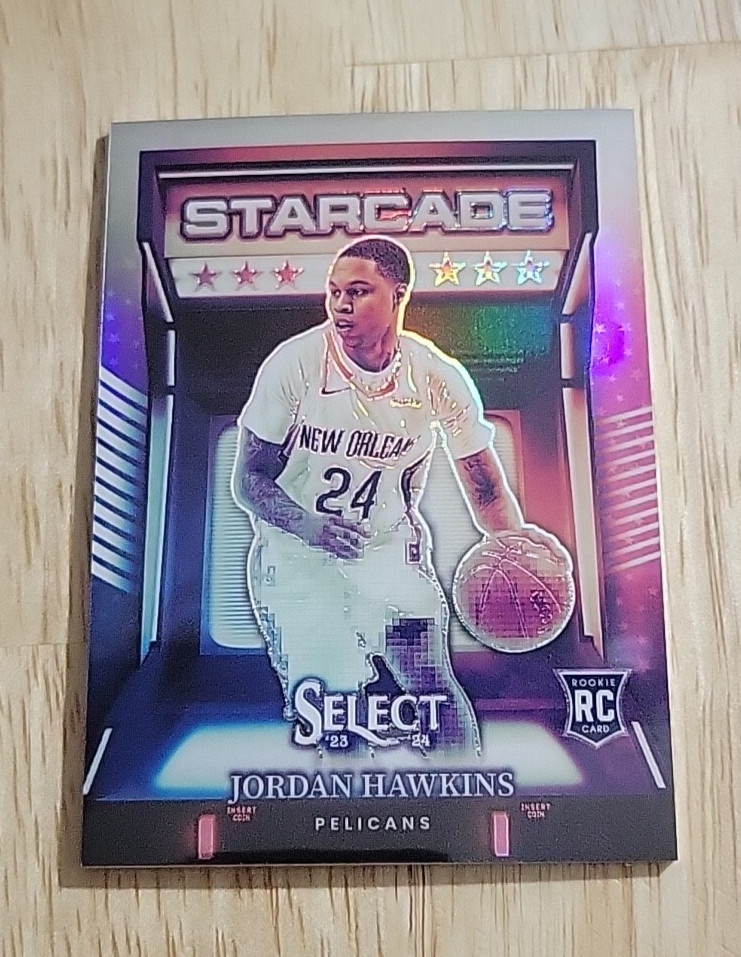 2023-24 Select JORDAN HAWKINS Starcade #1 Rookie RC Pelicans CASE HIT SSP