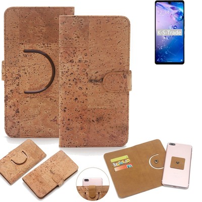 Wallet case für Sharp Aquos Zero6 Kork Schutz Hülle Walletcase Cover Tasche