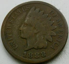 US 1888 Indian Head Cent  **