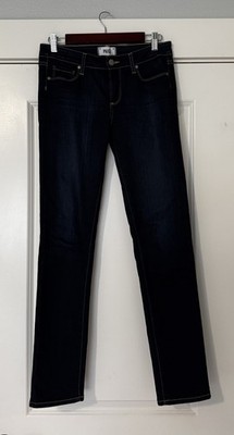 PAIGE Women s Dark Wash Denim Skyline Skinny Jeans Stretch 5-Pocket Size 28