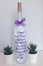 LED Light Up Wine Bottle for a Best Friend Great Gift for a Birthday/Christmas
