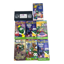 Big Ideas Veggie Tales VHS Format Tapes Lot of 8 Larry Boy King George Christmas