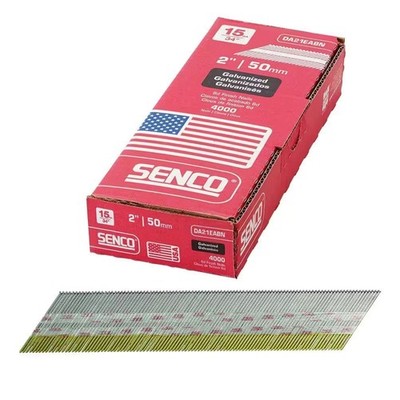 SENCO DA21EABN (4000/PK) 15-Ga 34° 2'' Angled Strip Finish Nails New
