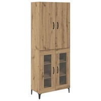 Highboard Artisan-Eiche 69,5 Cm Breit 34 Cm Tief 180 Cm Hoch Holzwerkstoff