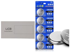 3V Batteries -3 Volt Lithium #CR2450 -(10) Pack -NEW -LICB -Keyfobs -Household