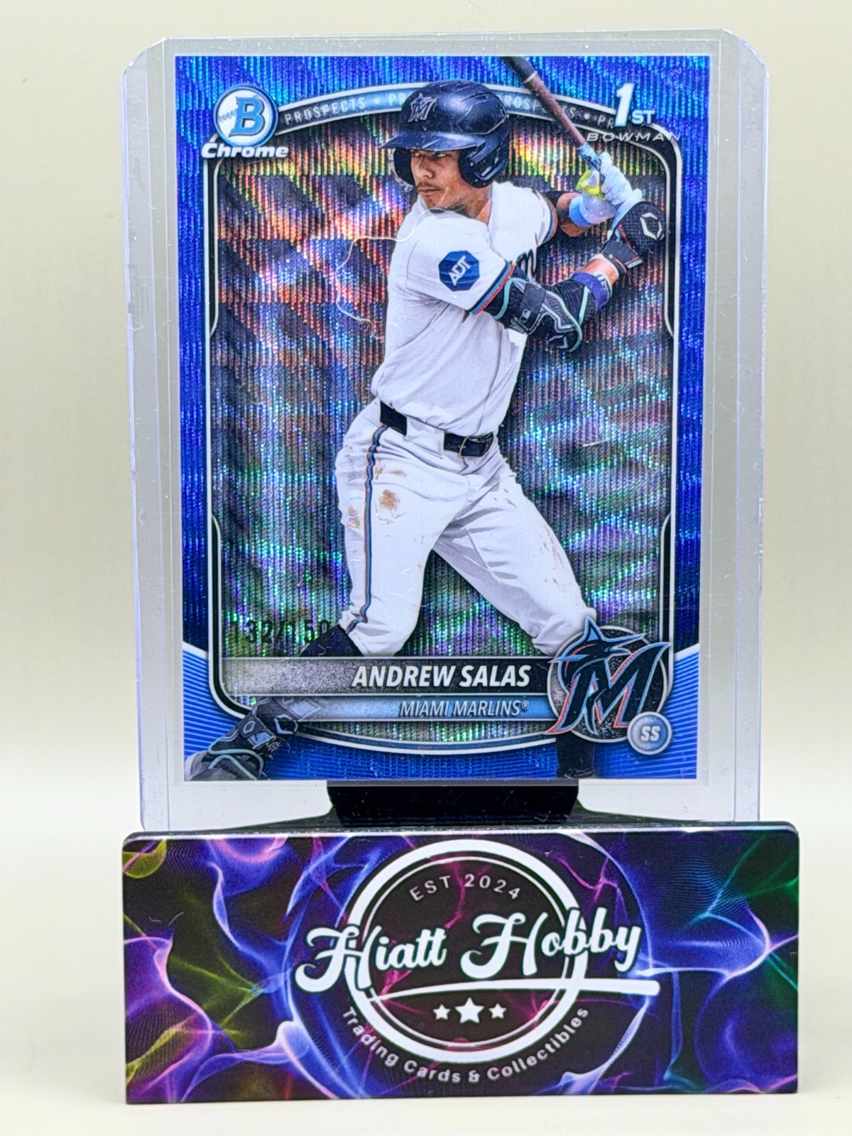 2025 Bowman Chrome - Andrew Salas #BCP-156 - Blue Wave /150 (RC)