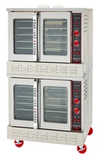 American Range M-2 Double Deck Bakery Depth Gas Convection Oven (2) Solid Doors