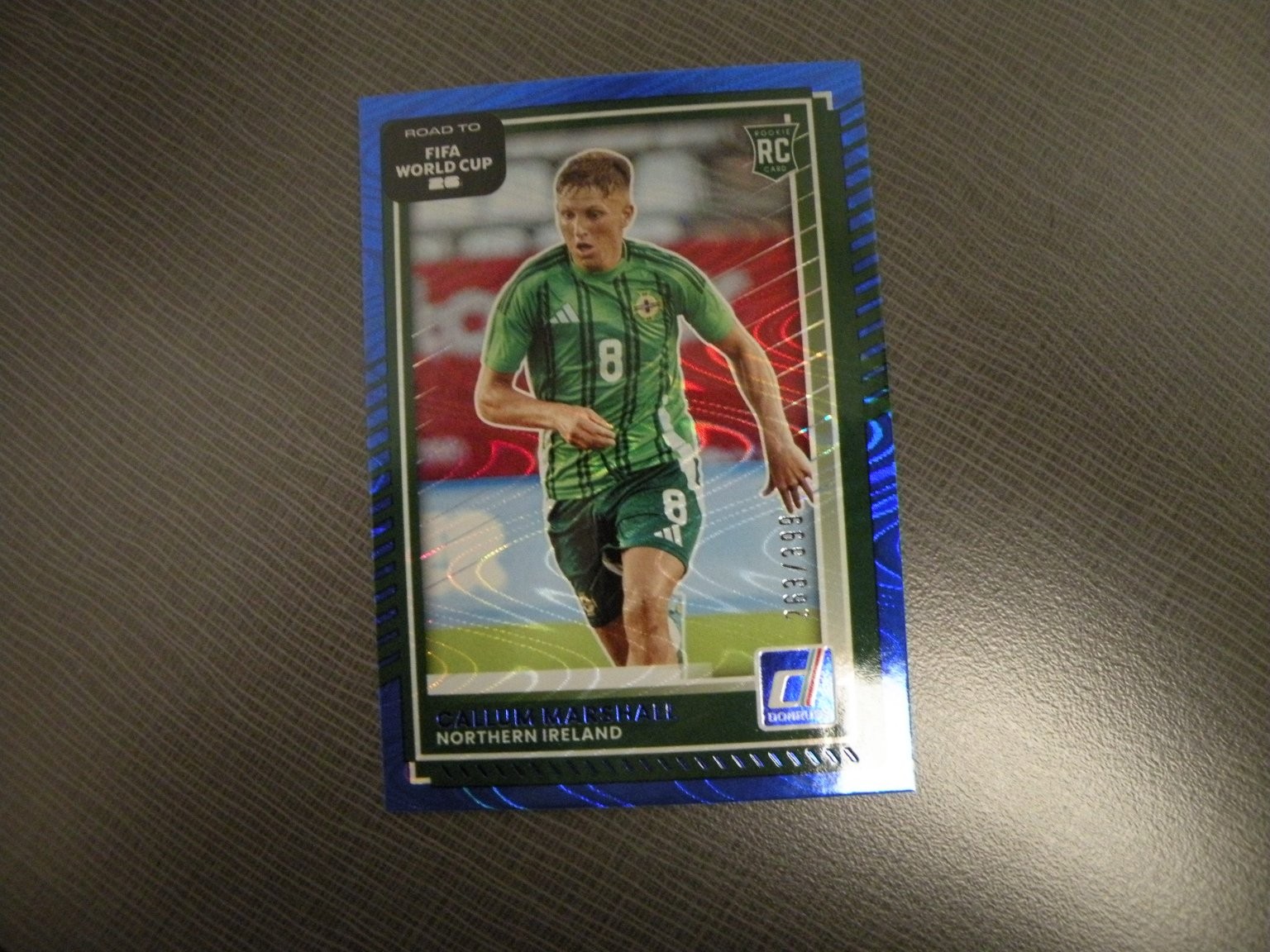 Callum Marshall Northern Ireland 2025-26 Donruss RC Blue Prizm #'d 263/999 #47