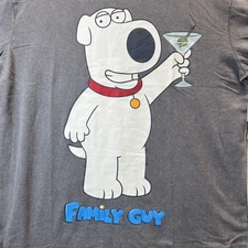 Family Guy Martini Pose Limited Edition Mens Gray T-Shirt  Size XLarge NWT