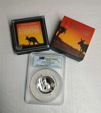 2020 P Australia HIGH RELIEF 5oz Silver Kangaroo $8 Coin PCGS PF70 FIRST STRIKE