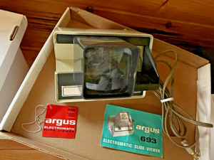 VTG Argus Model 693 Electromatic Slide Viewer Motor & Light Tested/Works