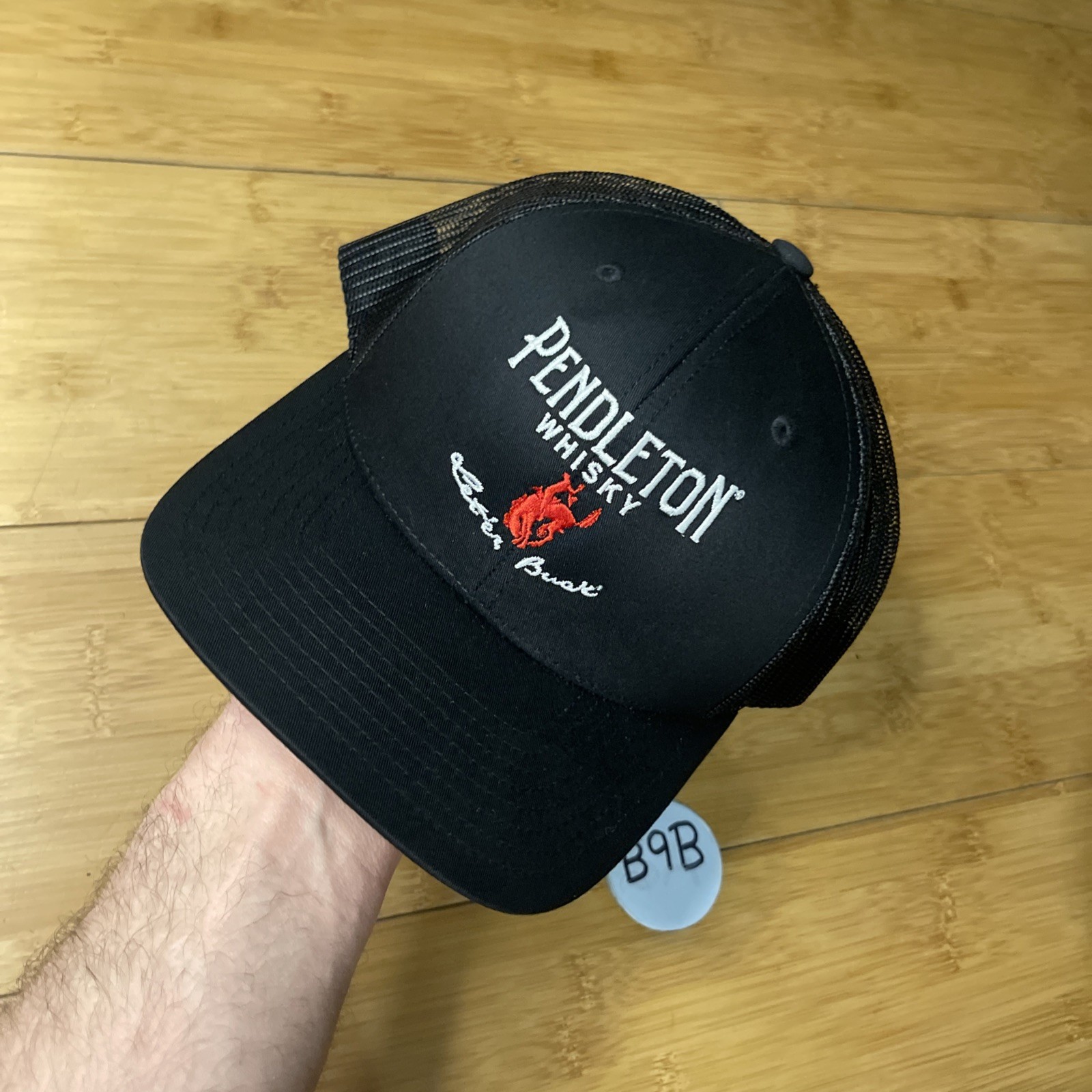 Pendleton Whisky Hat Cap Snapback Mesh Black Truc… - image 5
