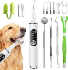 Dog Plaque Remover for Teeth,Pet Tooth Cleaner with LED Light,Cleaning Kit for T