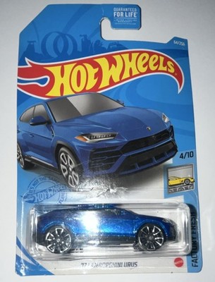 HotWheels Lamborghini Urus 1:64 Diecast Blue Factory Fresh Car 647/250 4/10