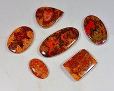 257 Ct Natural Bulk Lot Morocco Red Seam Agate Fancy Cabochon Gemstone HX-336