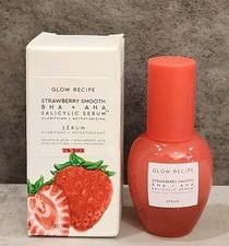GLOW RECIPE Strawberry Smoothing Salicylic Acid Serum 2 BHA  AHA 1oz/30ml
